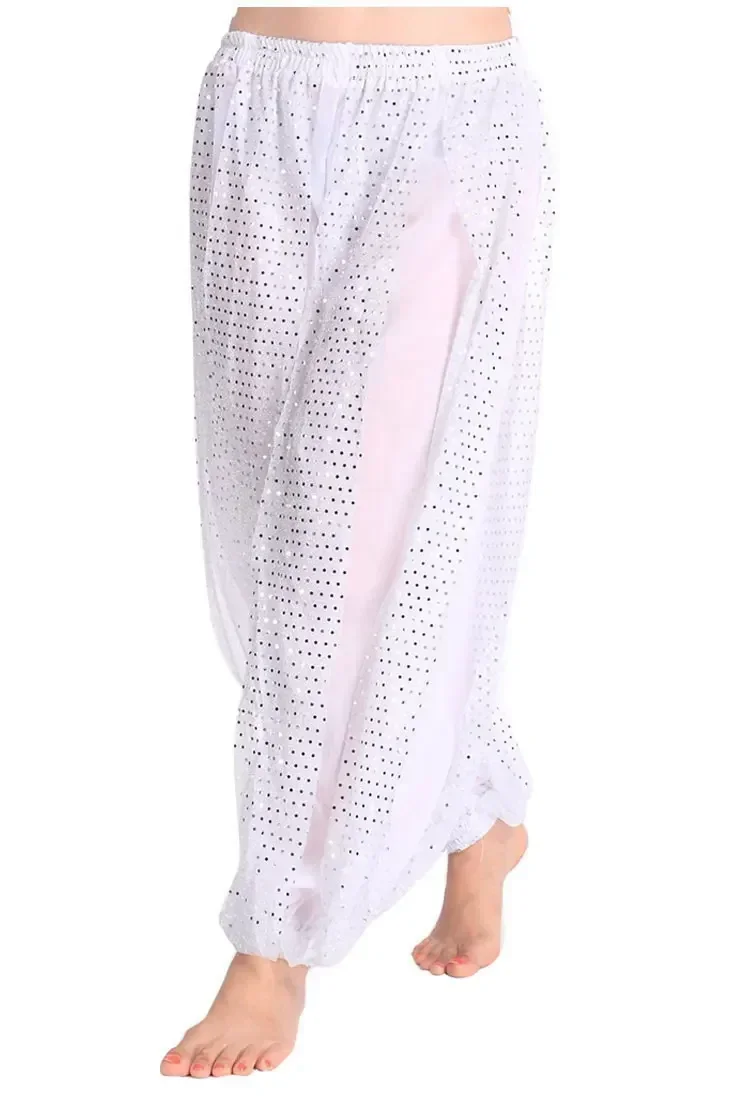 Pantalon de danse du ventre pour femmes, sarouel Genie, Costume Tribal de danse du ventre, pantalon bouffant brillant, le plus récent