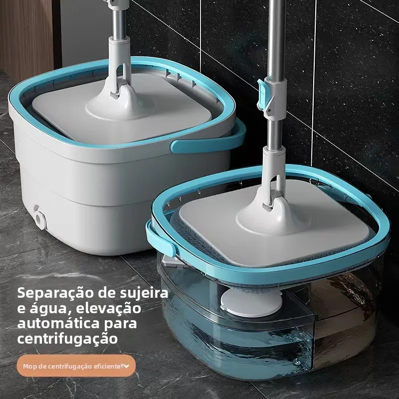 hand-free-mop-sun-protective-sleeve-cover-absorbent-dry-wet-double-use-flat-mop-sewage-separation-lazy-person's-tool