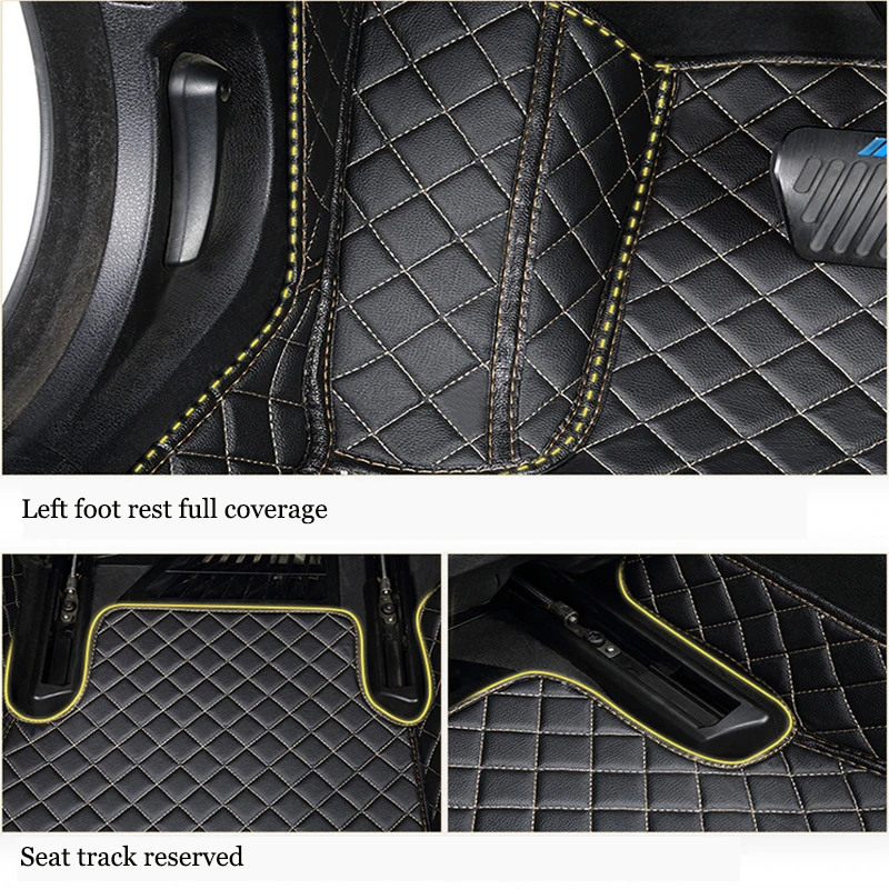 Factory Supply Luxury All-Weather Car Floor Mats for 5 Series G30 2017-2023 3D 5D 7D 9D Made of Premium Leather 4