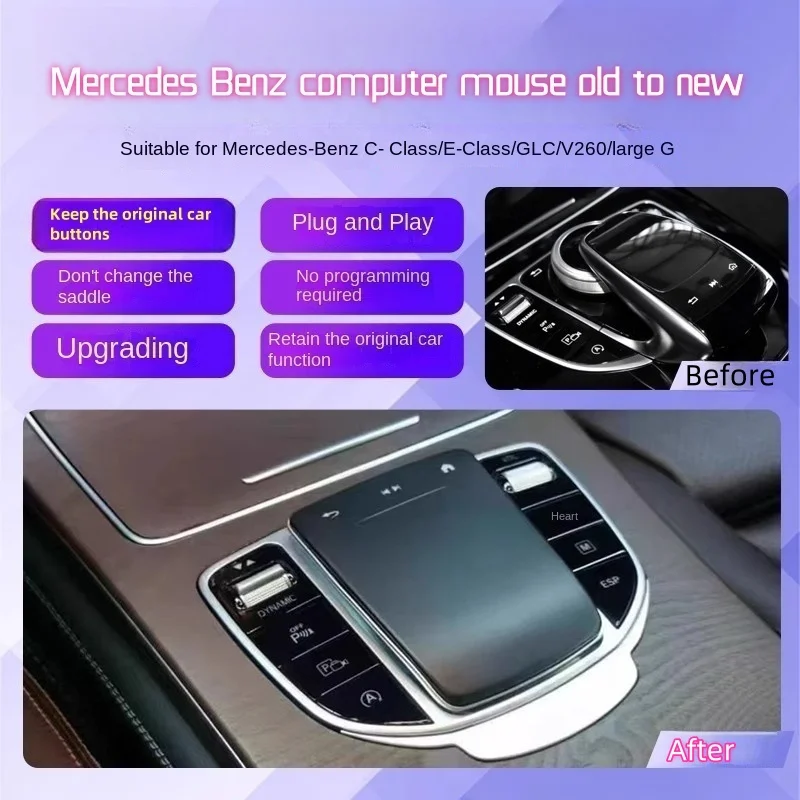 For Mercedes-Benz W477 GLC C- Class E-Class C200 E300 Vito V260 Big G Upgrade Touch Mouse Old Change  Luxury Exclusive