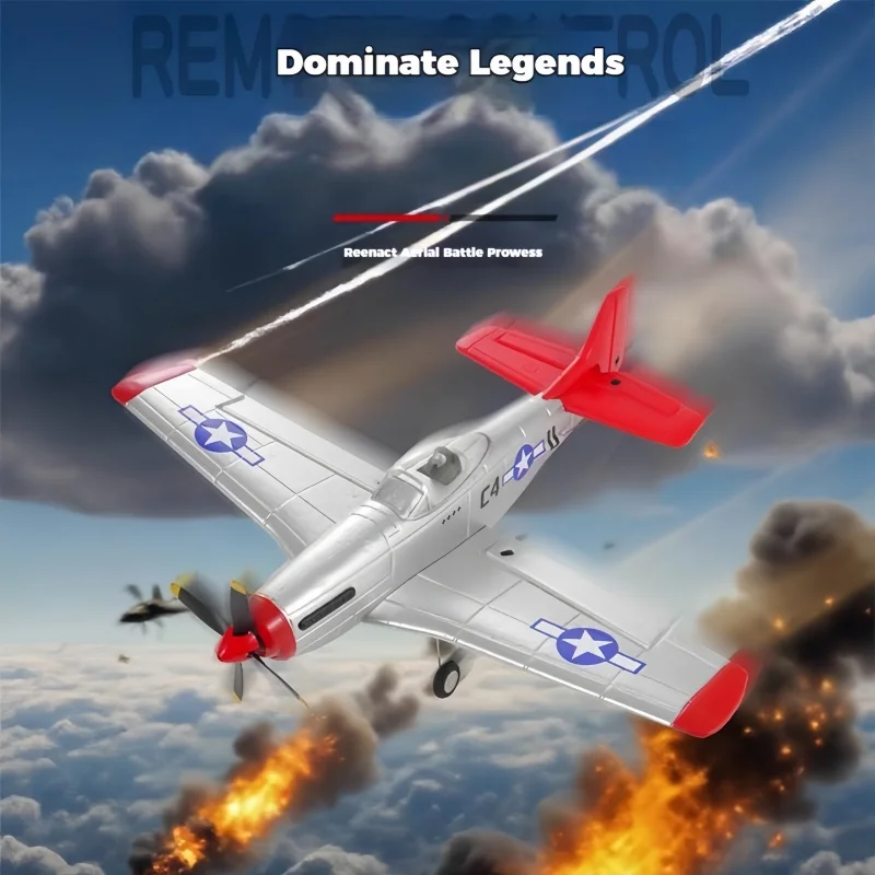 

FX9501-P51 Remote Control Fixed-Wing Aircraft Four-Channel Brushless Mustang Fighter Model Toy RC Airplane Gifts for Children