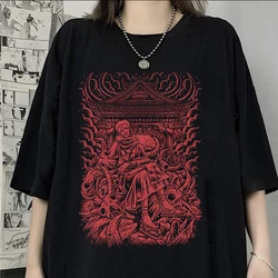 Women Clothes Streetwear Jujutsu Kaisen Anime Print Aesthetic Female T-shirt Harajuka O-neck Oversize Hip Hop Casual Tees Gothic