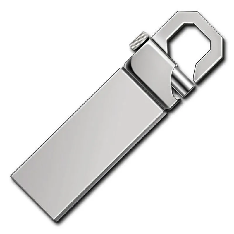 Hot Metal usb flash drive 32gb 64gb argento/oro Memory stick pen drive USB 2.0 U Disk 128GB 256GB 512GB