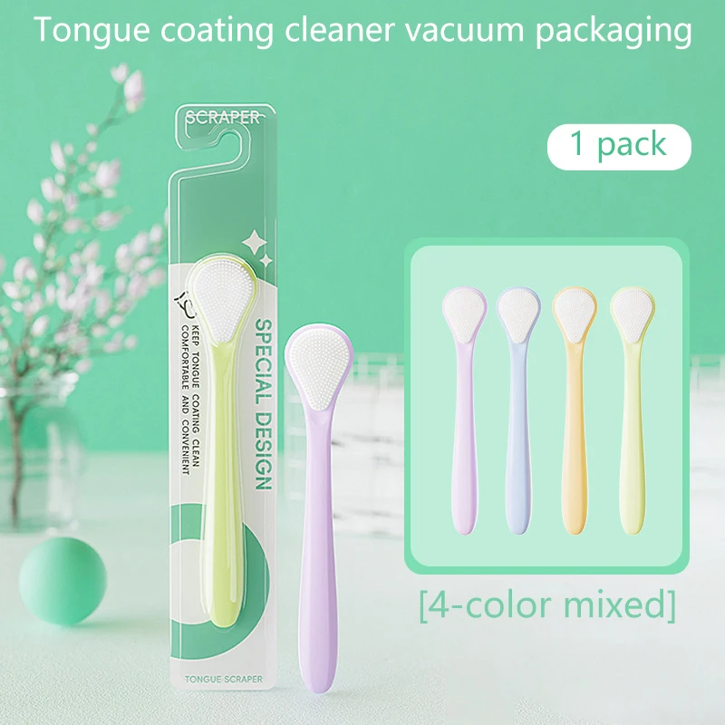 Double Sided Tongue Scraper Fresher Breath Tongue Cleaner Mouth Cleaning Tool Soft Scraper For Oral Care Dual-Effect Cleaning