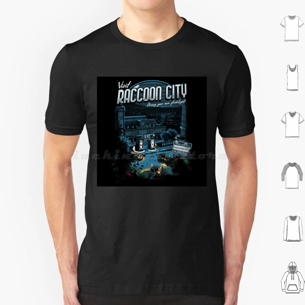 Visita Raccoon City camiseta hombres mujeres niños 6xl Zombies Zombie juego Videojuego Rpd mapache mapache ciudad Remake Leon Survivor