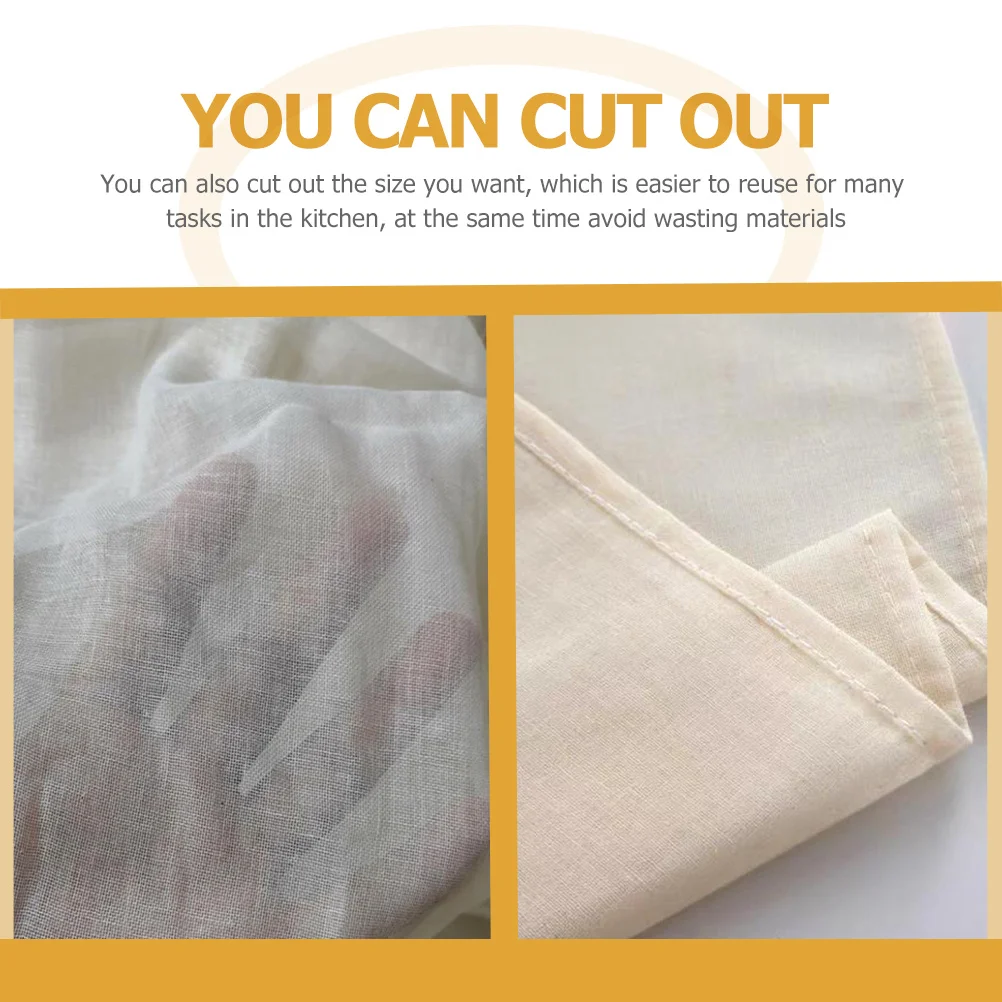 

3Pcs Cheesecloth Kitchen Accessories Professional Grade Cotton Filter Cloths for Tofu Sauce Brewing Ricotta and Turkey