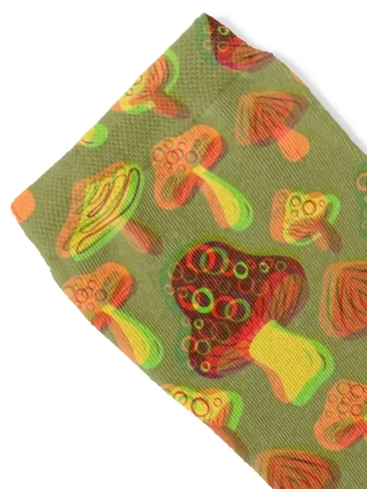 Mushroom Print in 3D Socks golf man hockey Children's Woman Socks Men's