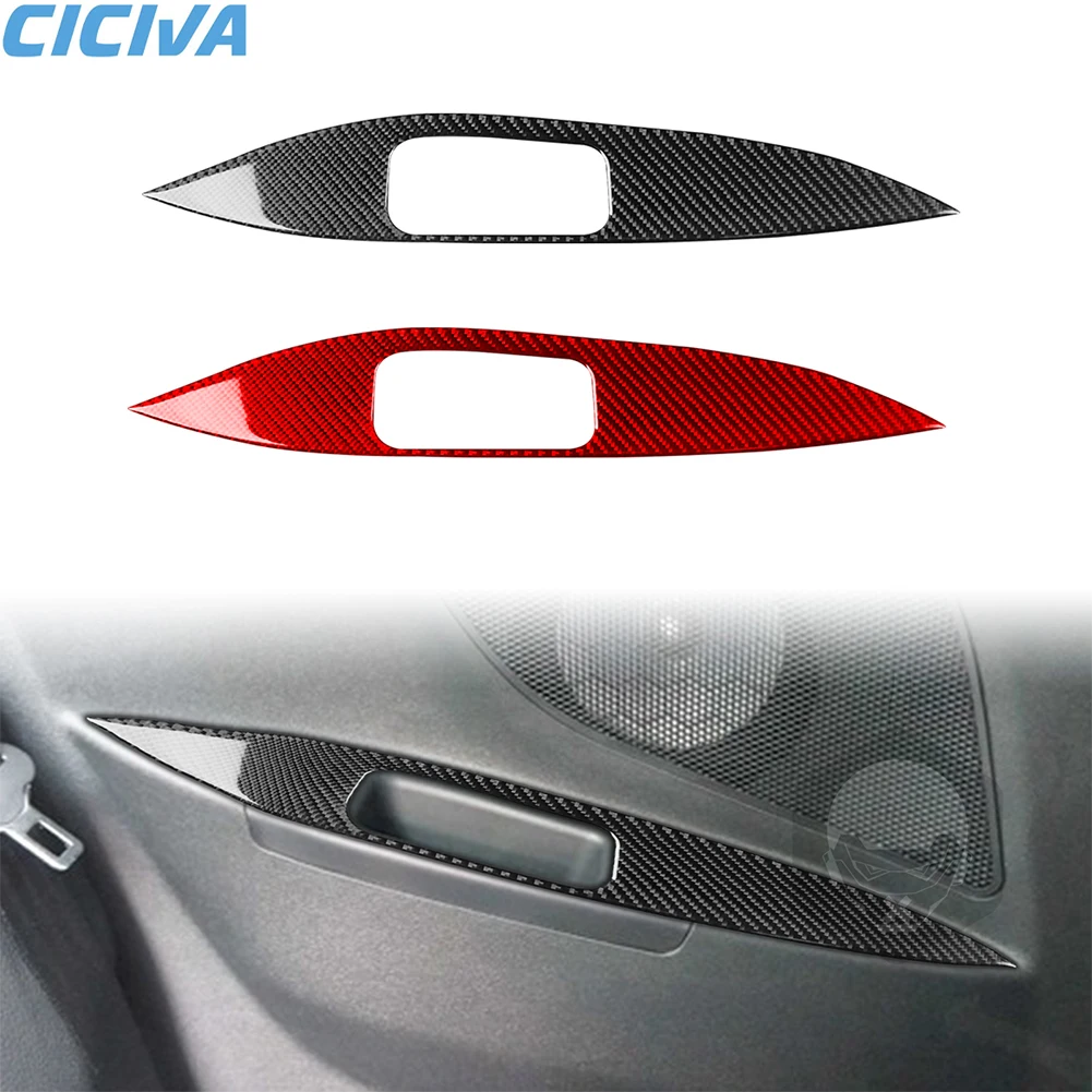 

For Hyundai Veloster 2012 2013 2014 2015 2016 2017 Carbon Fiber Main Driver Rear Armrest Panel Car Interior Accessories Stickers