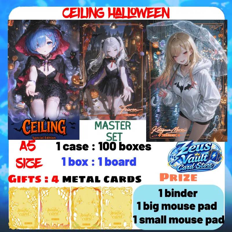 Wholesale 2026 Newest Ceiling Halloween A5 Acrylic Board Waifu Goddess Character Marin Rem Hobby CCG Trendy Toys Birthday Gifts
