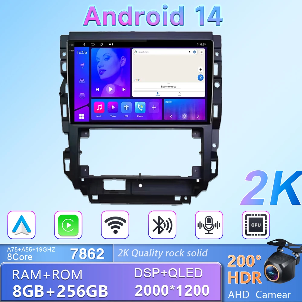 Android 14 For Volkswagen Golf Mk 4 2004-2008 Auto Radio Display Multimedia Carplay Touch Screen Car Intelligent Systems car gps