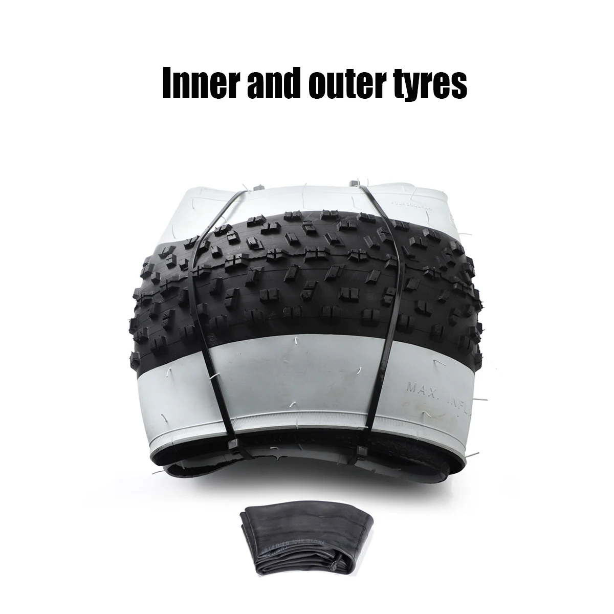 20*4.0/26*4.0  snow bike outer tire  ATV electric vehicle tire fat tire white edge retro widening montain bicycle Fold tire