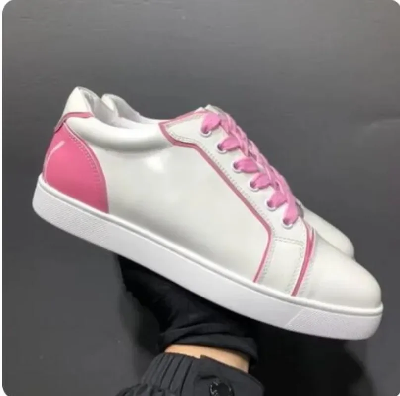 

New Luxury Men's Shoes Top Quality Red Soles Sneakers Women Small White Shoes Designer Sport Casual Shoe