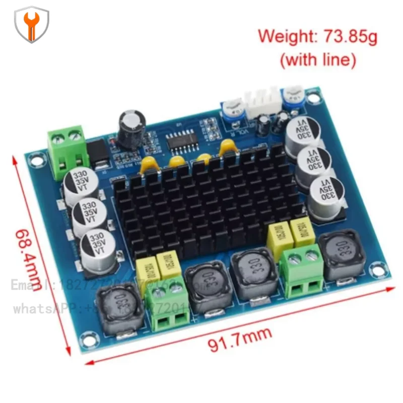 For TPA3116D2 Dual Channel 120 Watt Stereo High Power Digital Audio Amplifier Board 2*XH-M543