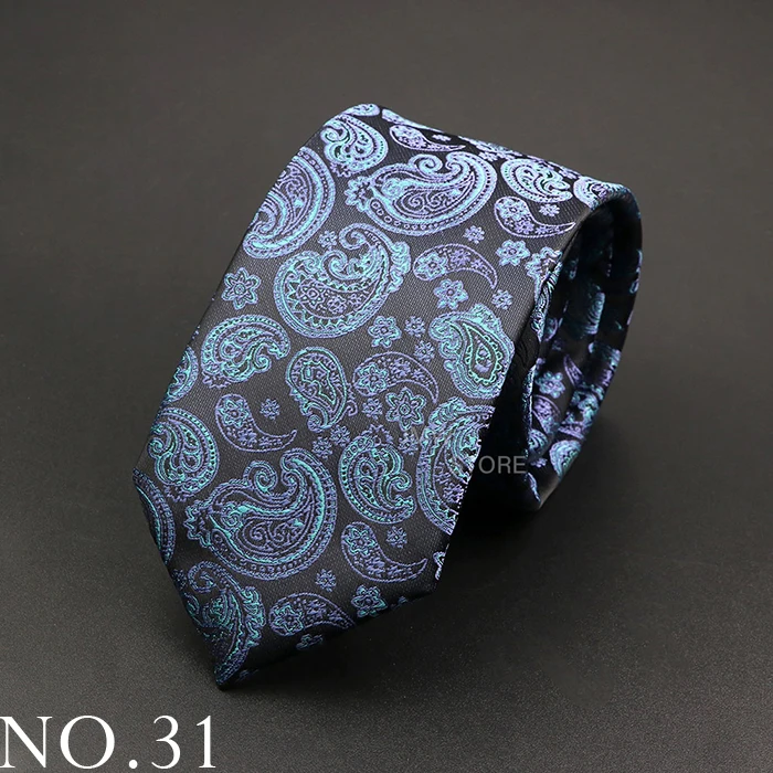 Neue Design Hochzeit Männer Krawatte Grau Braun Grün Paisley Blume Krawatten Männer Business Dropshipping Bräutigam Kragen Zubehör Geschenk – Detail 31