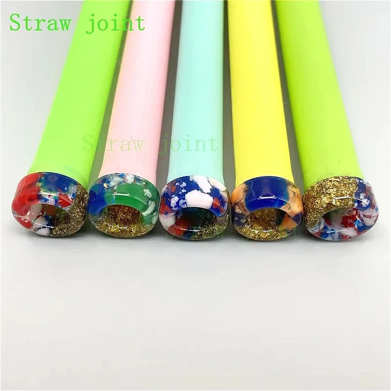 1 pieza 810 punta de goteo medio patrón dorado junta de paja Color aleatorio