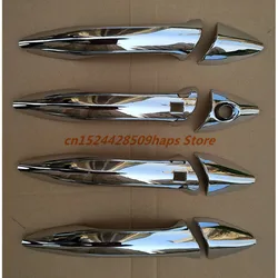 With 2 smart holes ACCESSORIES FIT FOR 2011 2012 2013 2014 2015 HYUNDAI ELANTRA CHROME SIDE DOOR HANDLE BAR COVER CATCH TRIM MOL