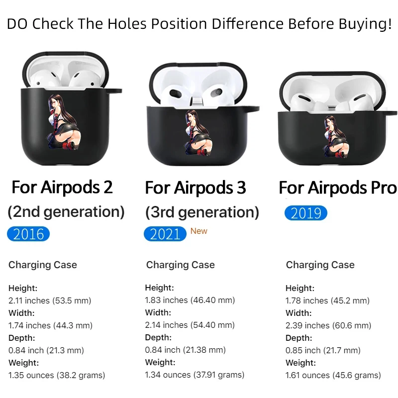 Kawaii japonês mangá anime hentai waifu meninas capa de silicone macio para airpods pro 3 2 1 bluetooth fone de ouvido capa airpod casos