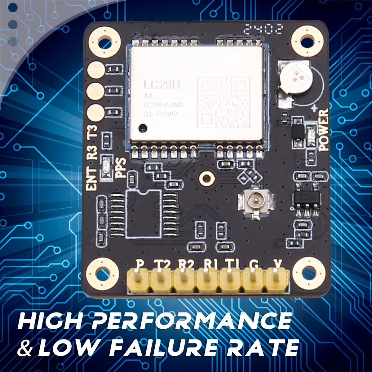 High Precision RTK Base Station Board Quectel LC29H Dual Frequency L1/L5 Positioning Module Output RTCM Data LC29HAA