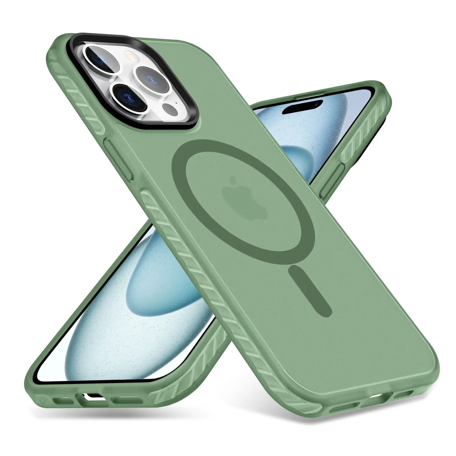 Coque de téléphone magnétique translucide mate pour Magsafe, étui antichoc avec Charge sans fil pour iPhone 16 15 14 Plus 13 12 11 Pro Max