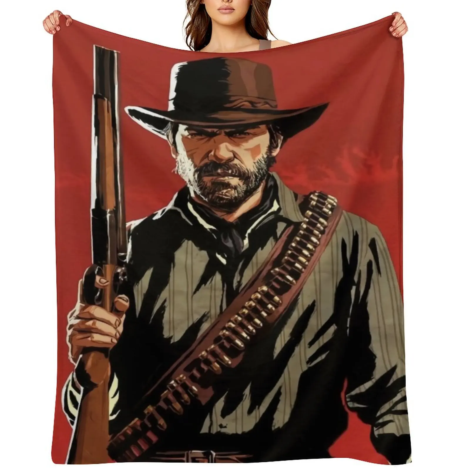 

cools art works of rdr 1 and 2 online game Throw Blanket christmas gifts Weighted heavy to sleep Blankets For Baby Blankets
