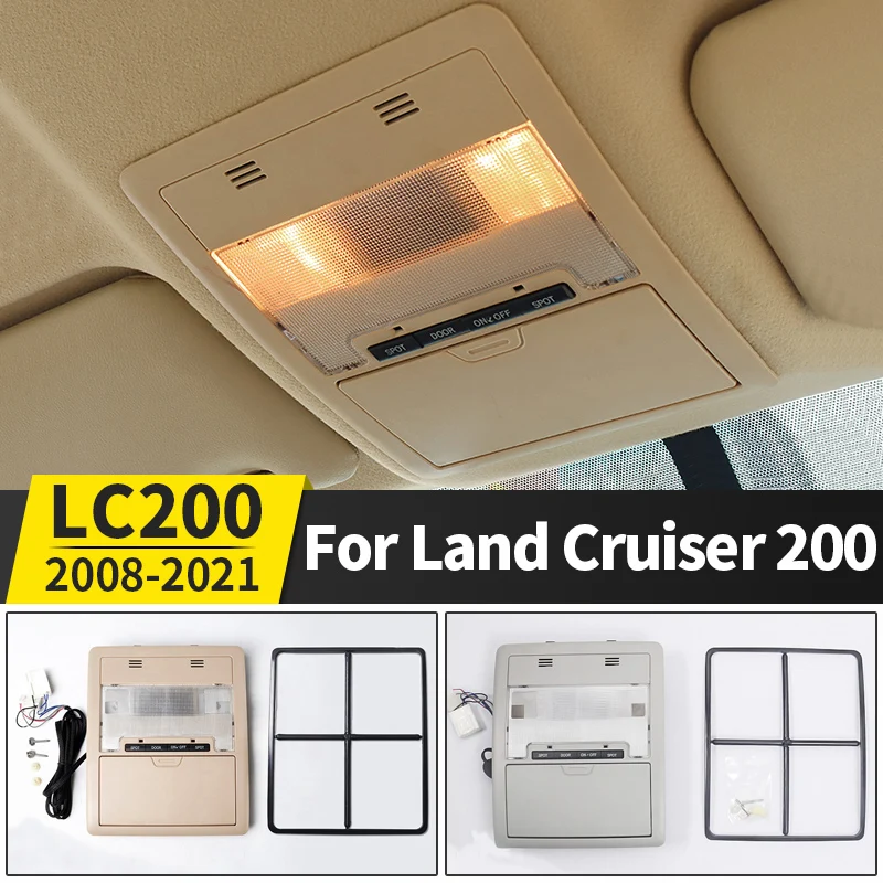 

Suitable for 2008-2021 Toyota Land Cruiser 200 Car Interior Reading Light Modification LC200 Roof Light Glasses Case Accessories