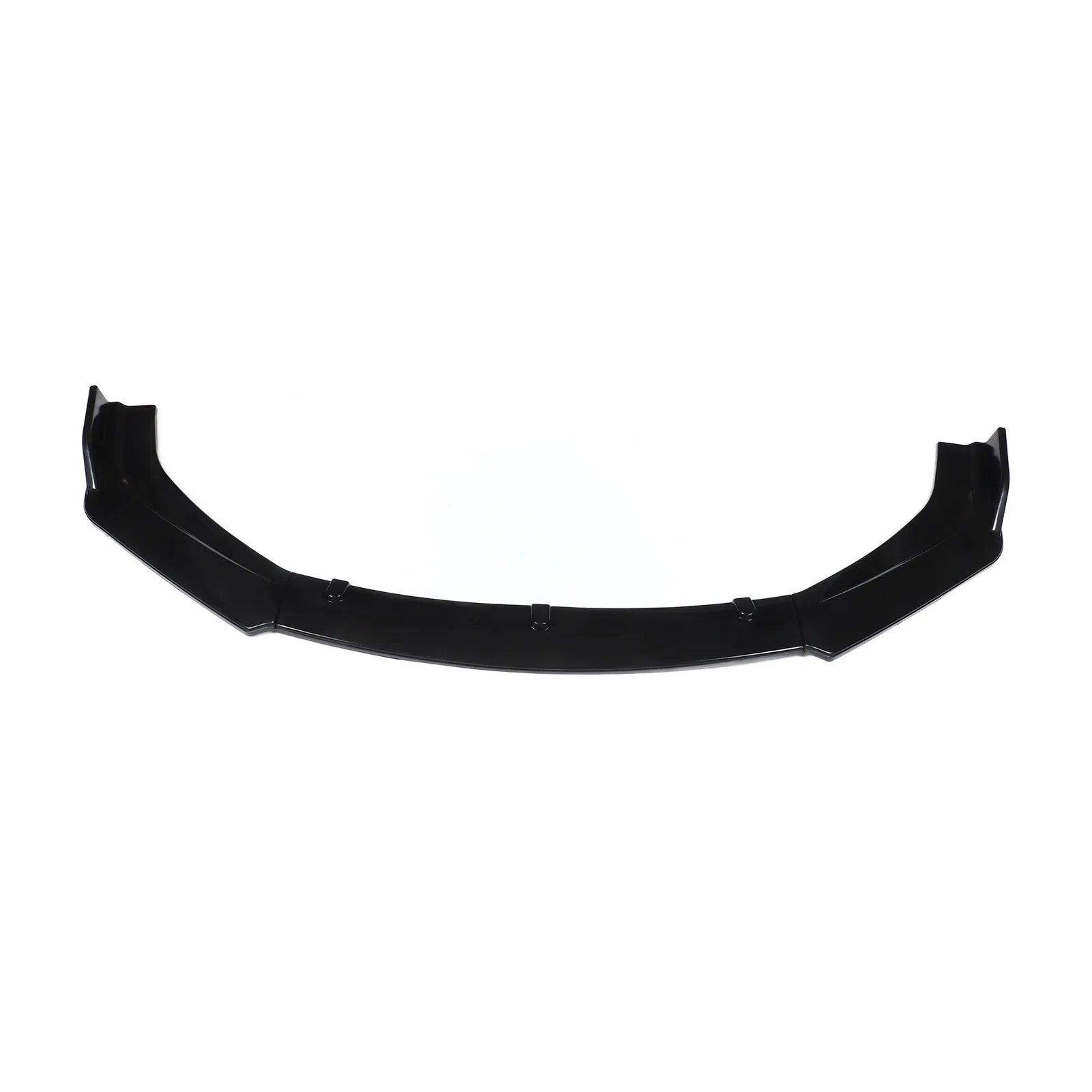 3pcs Front Bumper Lip Splitter Kit Gloss Black High Toughness Universal Front Spoiler Body Kit