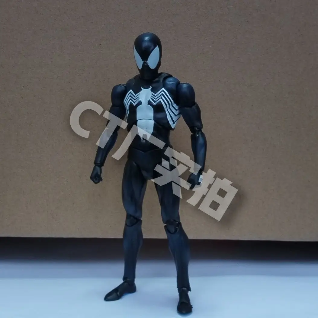 CT Toy Mafex147 Symbiont Spider-Man Figurine Spiderman Figure Anime Action Figure Collectible Model Doll Birthday Gifts for Kids