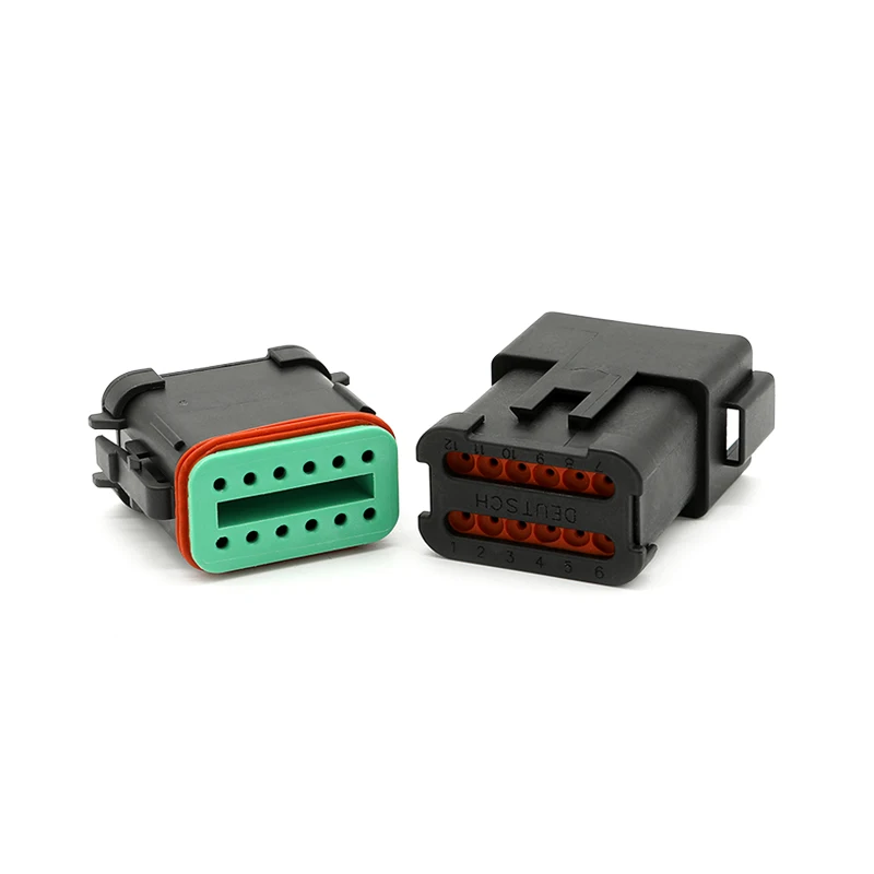 

DT04-12P-E005/DT04-12PA-E005 DEUTSCH Automotive connector male flat cover waterproof with male terminal 1060-16-0122