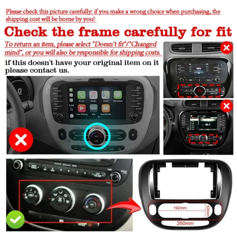 9 بوصة 2 + 32G WIFI سيارة مناسبة ل Carplay ستيريو راديو الملاحة لكيا سول 2013-2019 Android13.0 سيارة مشغل وسائط متعددة راديو تلقائي
