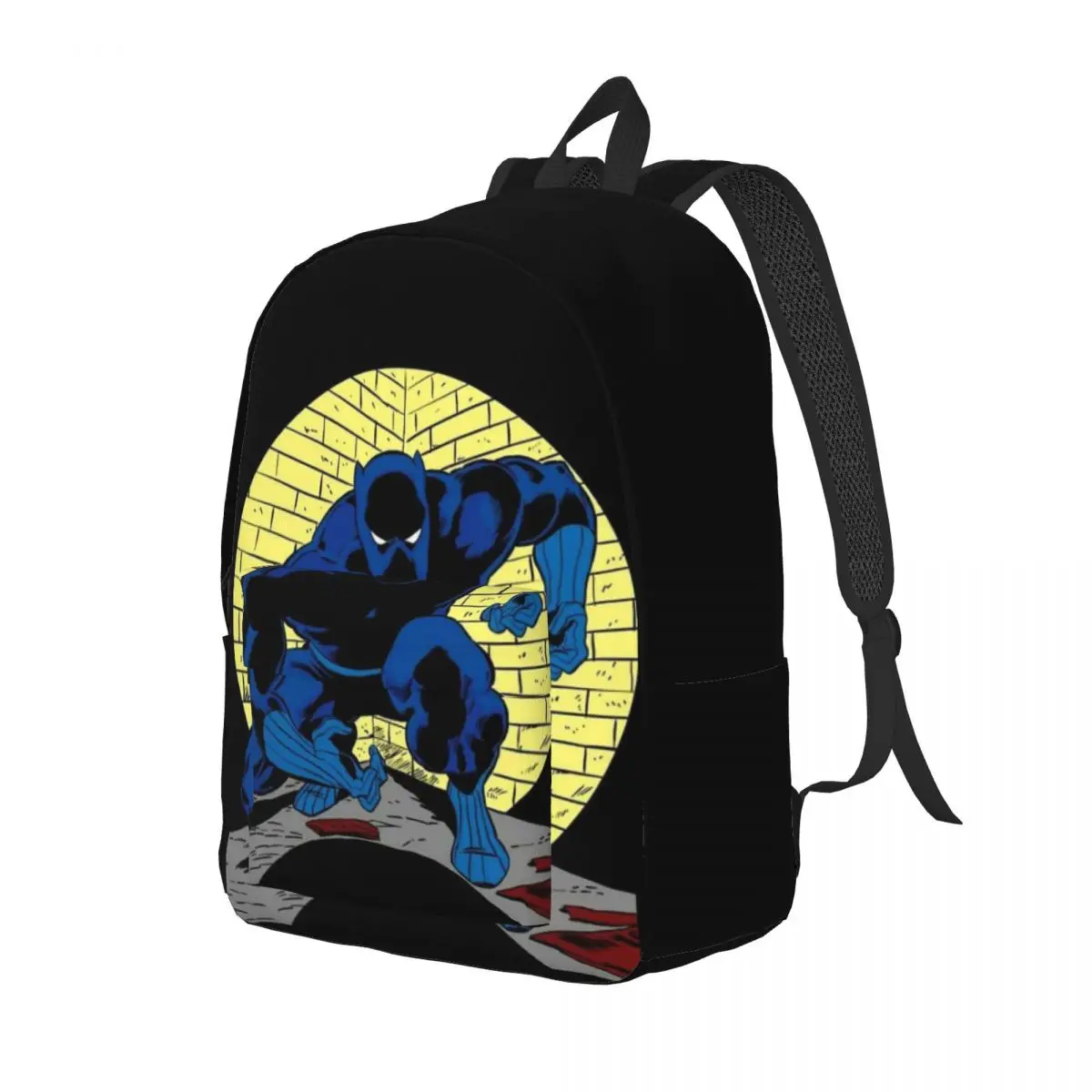 Custom Black Panther Comic Laptop Backpack Women Men Casual Bookbag for School College Student Superhero Bags