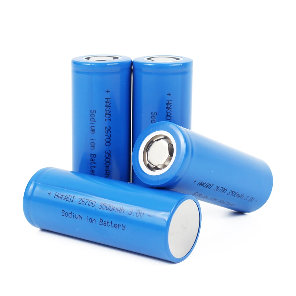 BTRHAKADI 26700 3V 3500mah Rechargeable Na-ion Sodium Batteries 4-20PCS For Solar Light Energy Storage Boat Discharge at -30℃