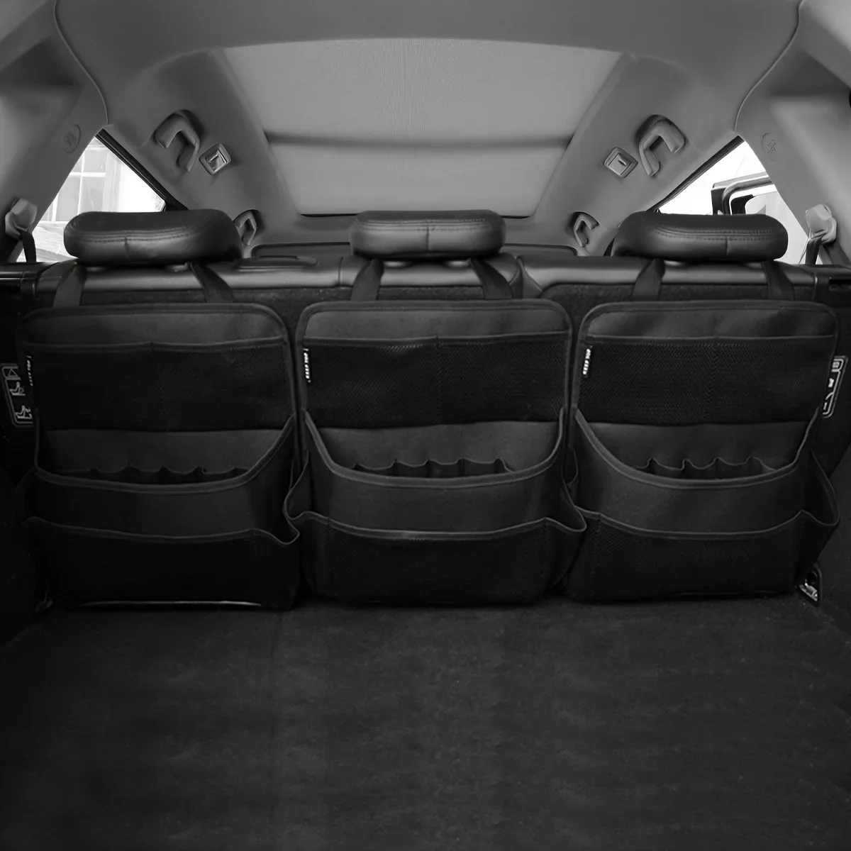 

1/2pcs Universal Car Trunk Organizer Adjustable Backseat Storage Bag Net Multifunctional Oxford Automobile Seat Back Organizers