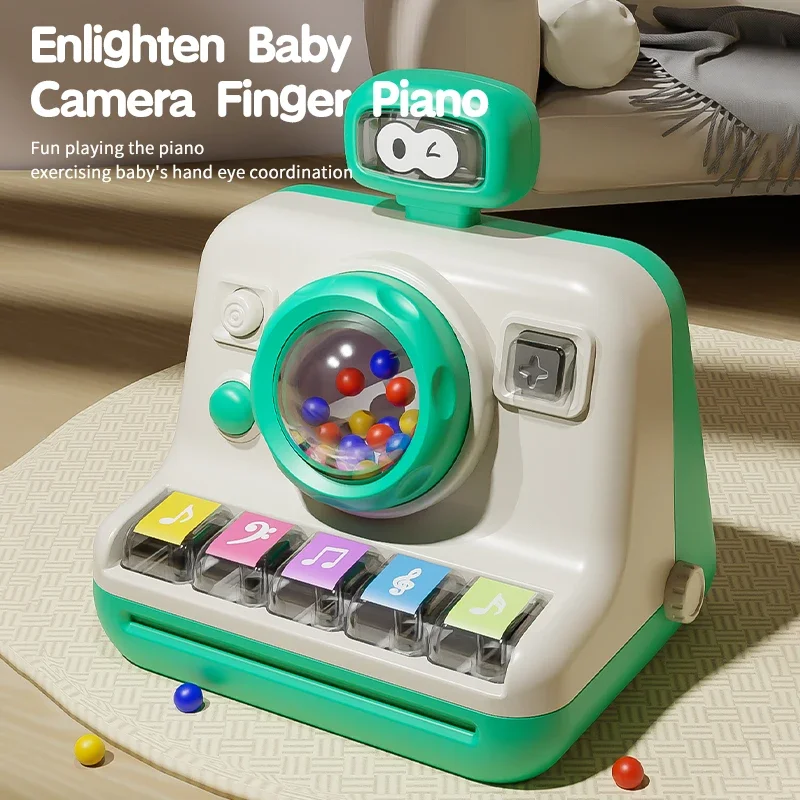 

Baby Puzzle Camera Toys Simulation Multi-Function Piano Toy with Light Musical Educational Toys Montessori Games Newborn Gift