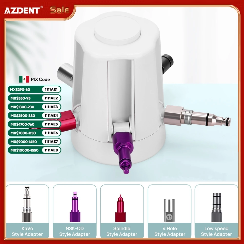 

AZDENT Dental Portable Handpiece Care Cleaning Spray Lubricant Oil Maintenance With 5 Style Connector