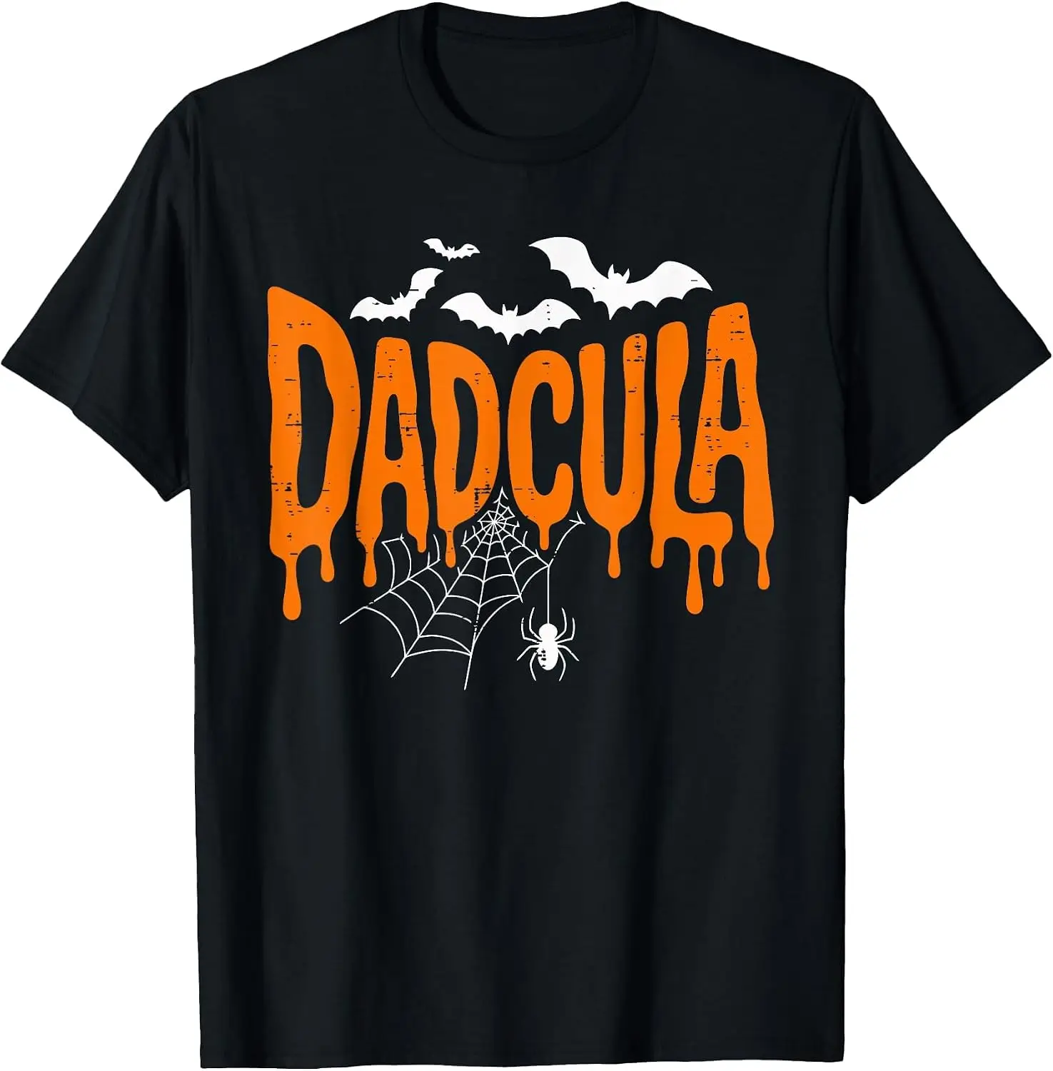 Dadcula Funny Halloween Costume Spider Bat For Dad Men T-Shirt vintage style tee  boxy fit tee black graphic tee 100% cotton men