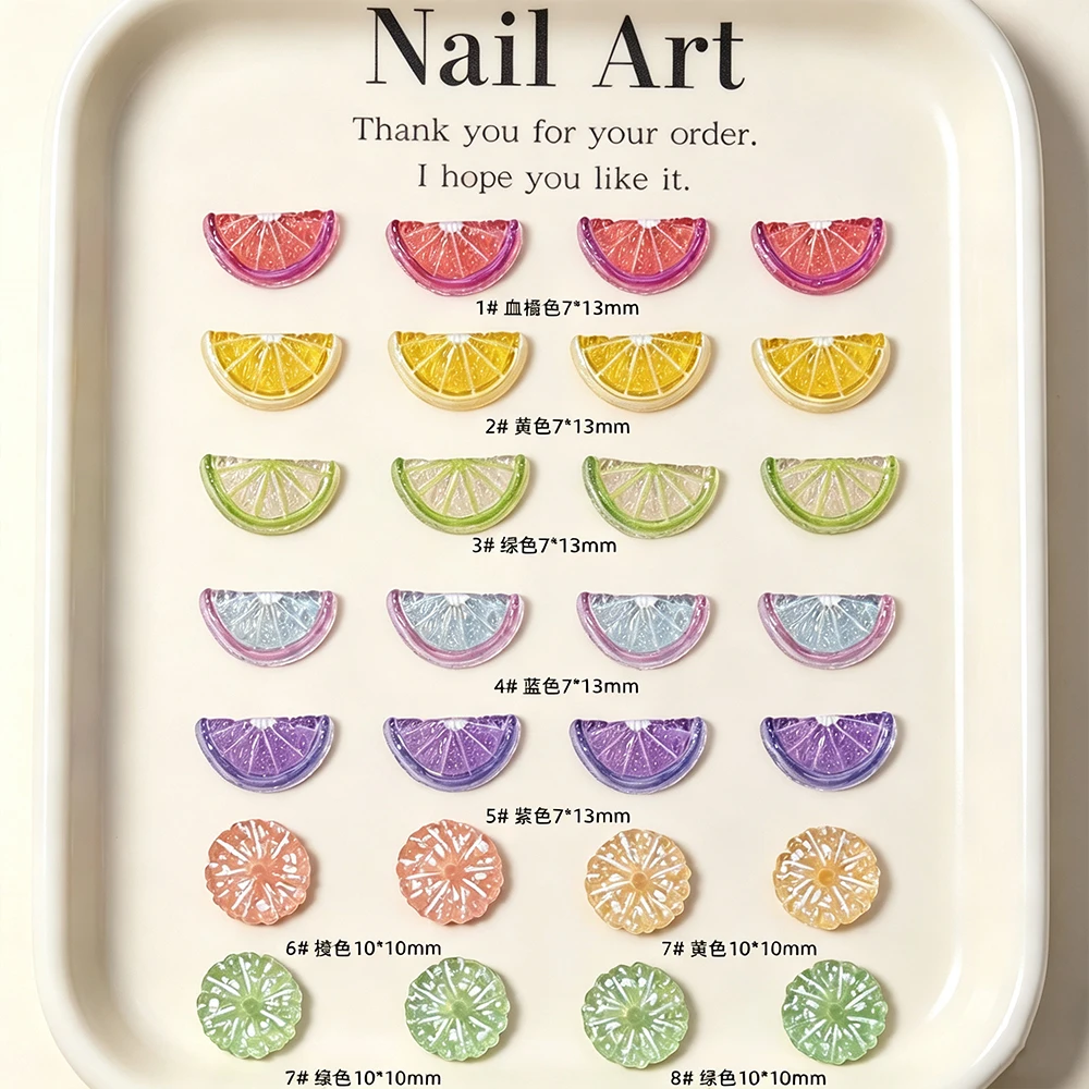 50 piezas de adornos para uñas - Nail Art Orange reseña y precio