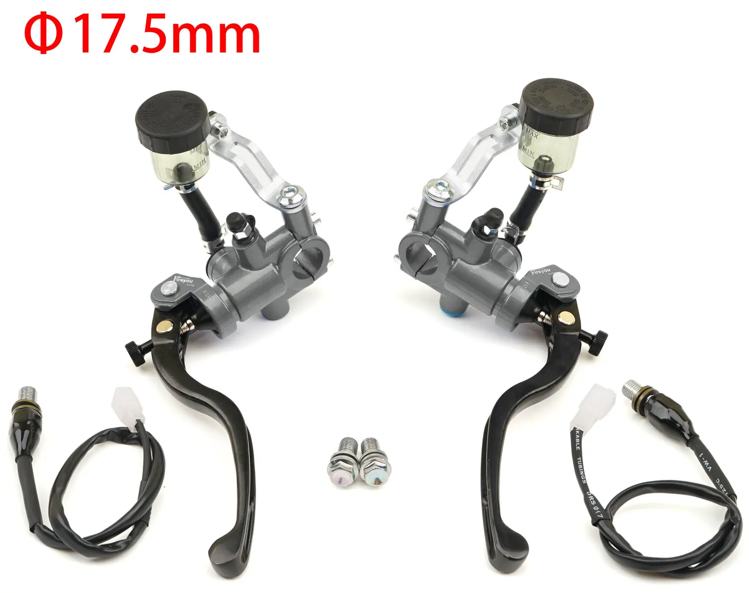 العالمي للدراجات النارية شعاعي دواسة فرامل مضخة أسطوانة رئيسية عتلات مقبض 17.5 مللي متر مكبس Adelin لهوندا سوزوكي ياماها كاواساكي