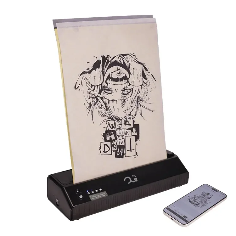 OG Produce Tattoo Transfer Machine Lightweight Wireless Tattoo Transfer Stencil Printer with Android and iOS Phone&Laptop