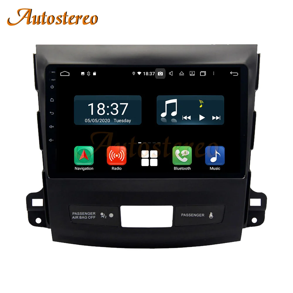 Android 14 Car Radio Player For Mitsubishi Outlander 2006-2012 GPS Navigation Multimedia Head Unit Media Carplay Auto Stereo