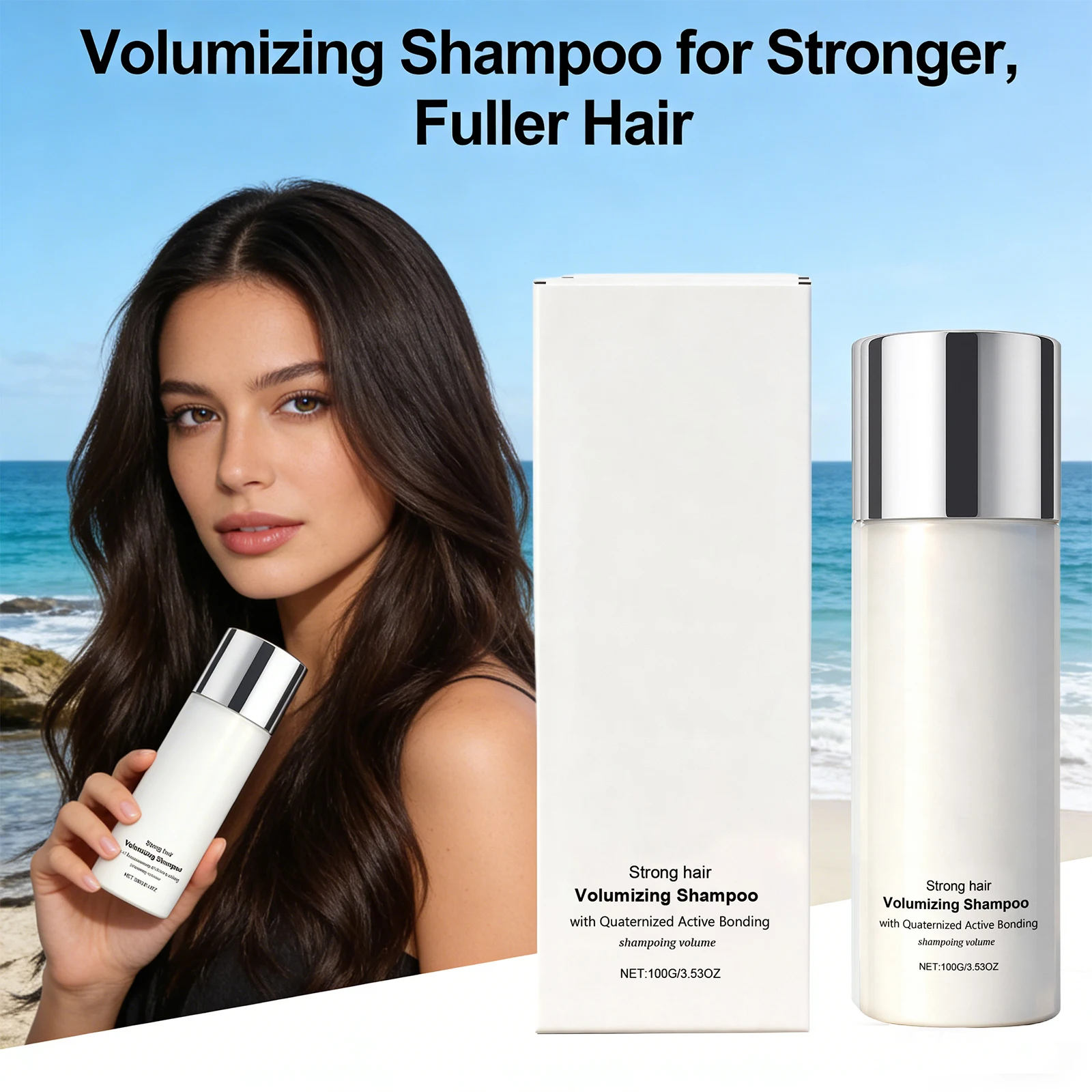 

Volumizing Shampoo Thickening & Strengthening Hair Nourishing Scalp Reduce Dry Frizz Hair Lasting Freshing Repair Hair Care