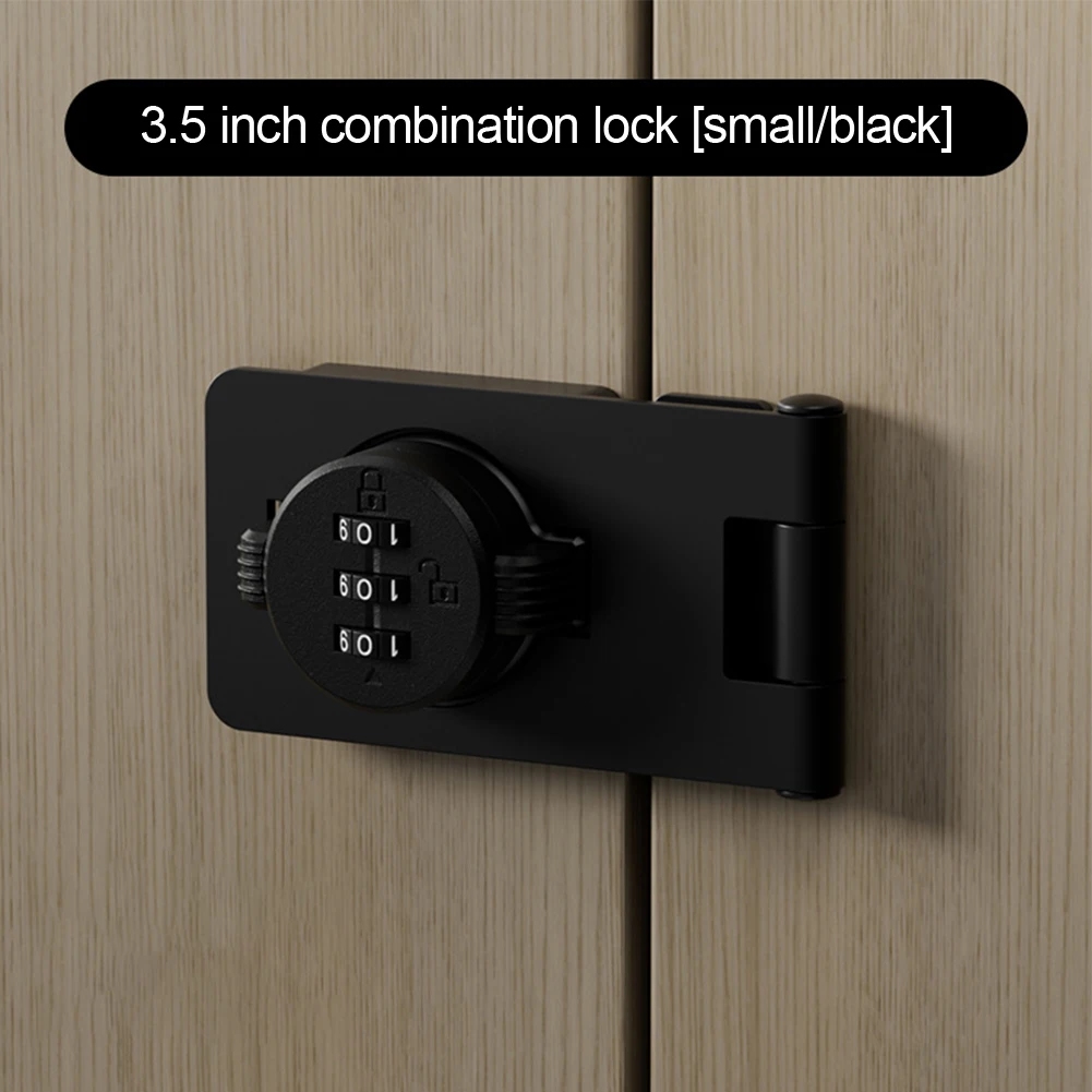 

Cabinet Lock Lock Locking Hasp Room Sliding Door Double Open Security Combination Bolt Latch Cupboard Practical