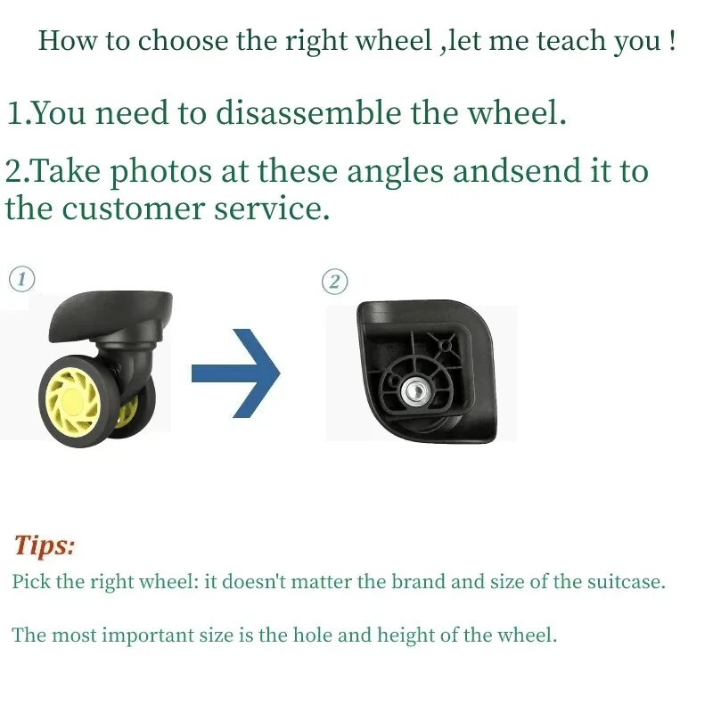 Suitcase casters, boarding case, universal wheels, hard case, silent wheels, suitcase, shock-absorbing wheels, aircraft wheels