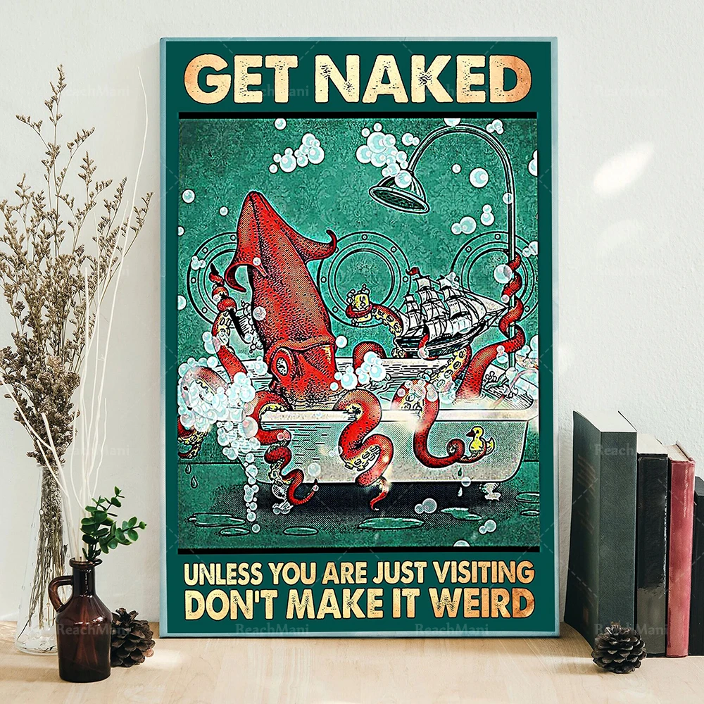 Póster con la frase 'Despúas, - Home Bathroom Painting Ideas reseña y precio
