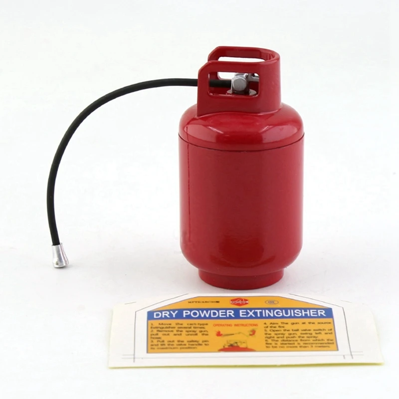 Metal Mini Simulation Fire Extinguisher For 1/10 RC Crawler Car Axial SCX10 90046 Traxxas TRX4 TRX6 RC4WD D90,1