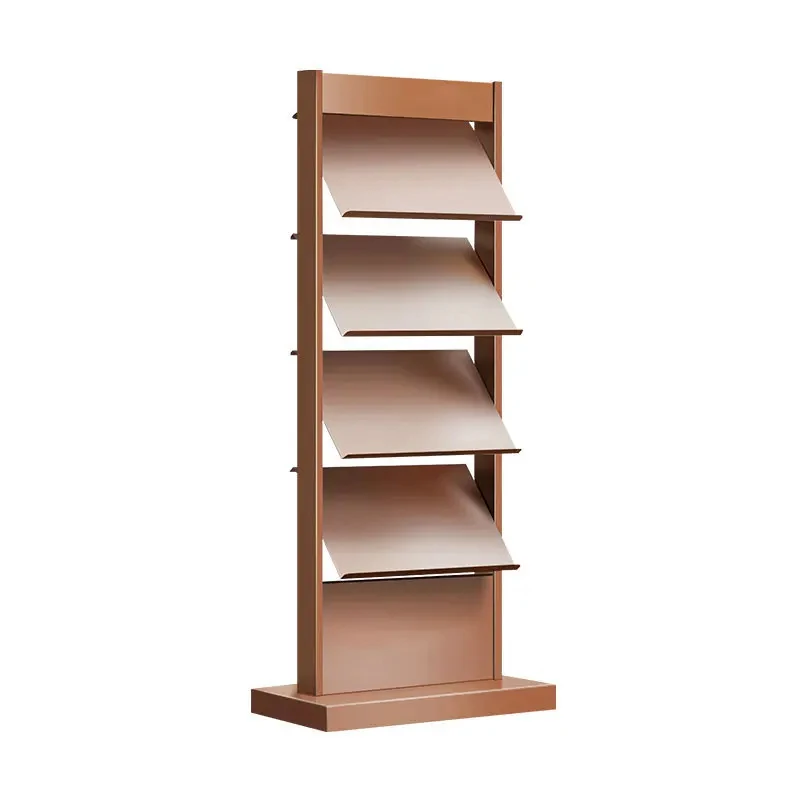 custom.Metal  Book Storage Rack Floor Outdoor Magazine Newspaper Metal Display Rack