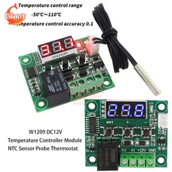 DC12V cyfrowy moduł regulatora temperatury regulowany Regulator temperatura podgrzewania chłodniczej czujnik NTC termostat sondy