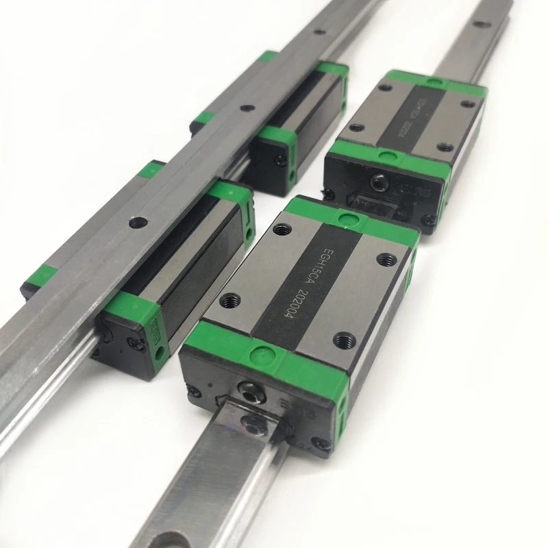 2pcs linear rail guides EGH20 EGH20CA 1100mm + 4pcs Slide Block Carriages EGH20CA cnc components