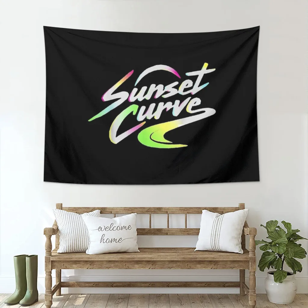 Sunset Curve Tapestry  Home And Decoration Wall Art Tapestries Room Decors