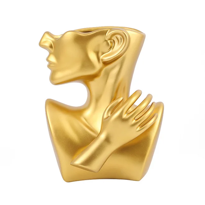 

Оптовая продажа, керамическая ваза, декоративное лицо, абстрактная скульптура, современная ваза, свадебный стол, ваза, украшение для дома, цветочный горшок