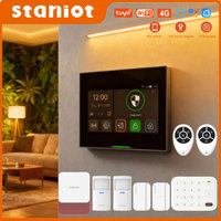 Staniot Home Alarm Security Systems WiFi Version Smart Devices Tuya 433mhz Wireless Remote Control Anti-Theft Security Alarm Kit